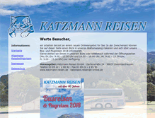 Tablet Screenshot of katzmann-reisen.de